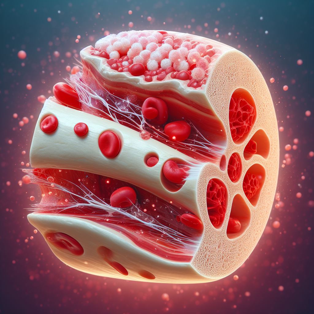 imagen que representa como se vería la fibrocartílago