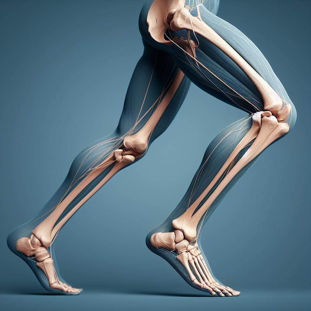 imagen donde se aprecian todos los huesos de las piernas